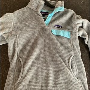 Patagonia Re-tool snap t fleece pullover in gray